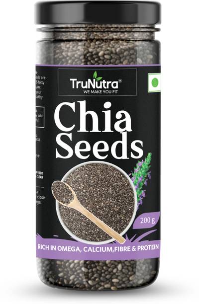 TruNutra Raw Chia Seeds for Weight Loss | Immunity & Healthy Metabolism Booster Brown Chia Seeds