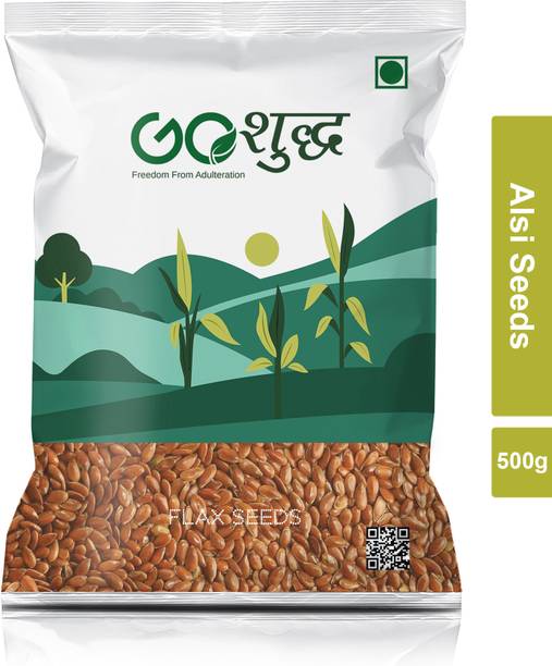 Goshudh Premium Quality Alsi Seeds 500g Brown Flax Seeds