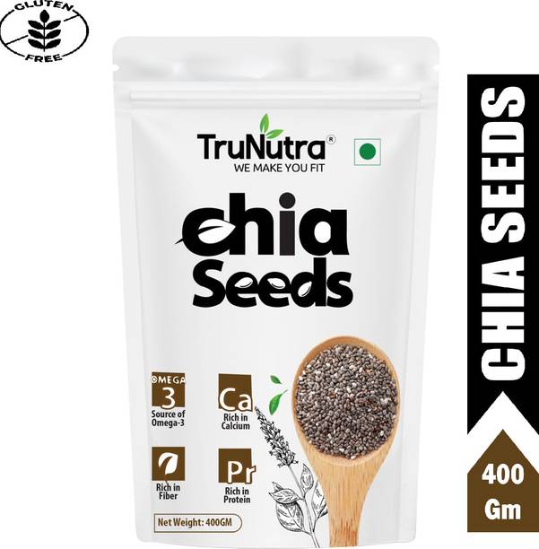 TruNutra Chia Seeds for weight loss with Omega 3 and Fiber, Calcium Rich Raw Chia Seeds Chia Seeds