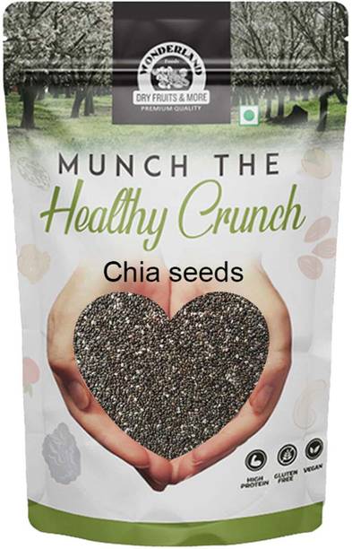 WONDERLAND Foods Raw Chia Seeds (250 g) Chia Seeds