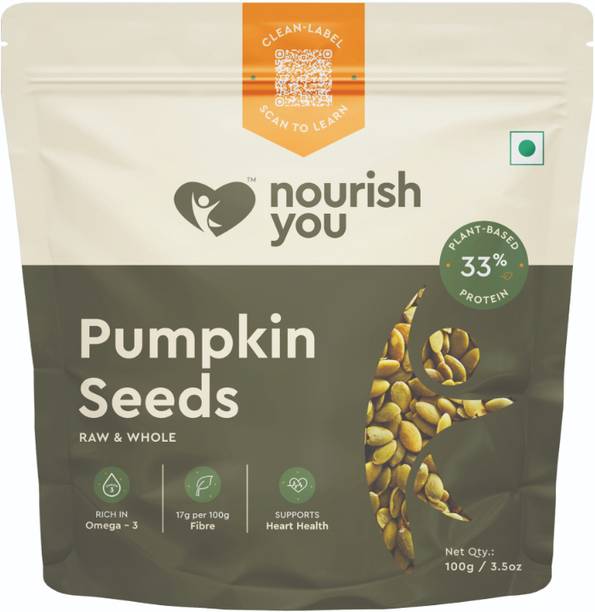 Nourish You Raw Pumpkin Seeds | Rich in Protein & Fibre | Healthy | Immunity Booster Pumpkin Seeds
