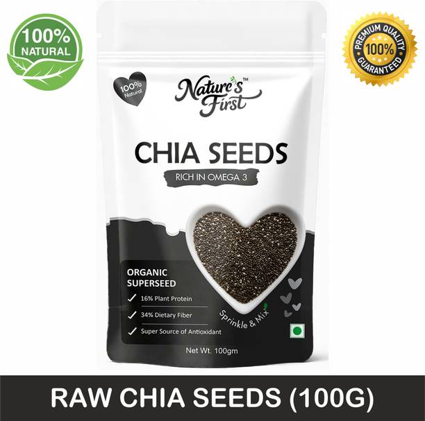 NATURE'S FIRST Chia Seeds for Weight Lost | Rich in Omega 3 & 100% Natural Diet Seeds Chia Seeds
