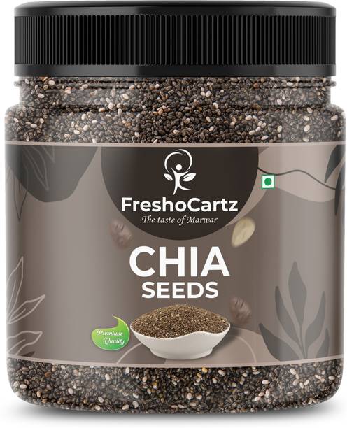 FreshoCartz Raw Chia Seeds for Weight Loss with Omega 3, Calcium and Zinc, Fiber Rich Seeds Chia Seeds