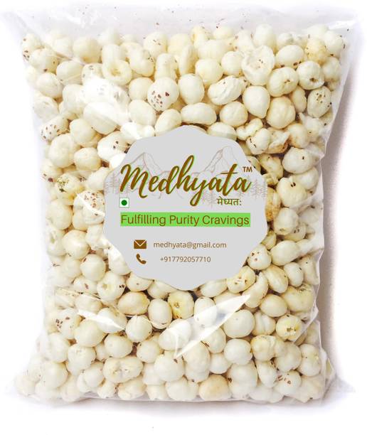 Medhyata Lotus Seed Pop/Gorgon Nut Puffed Kernels (Phool Makhana) Fox Nut Grade Lotus Seeds(Makhana)