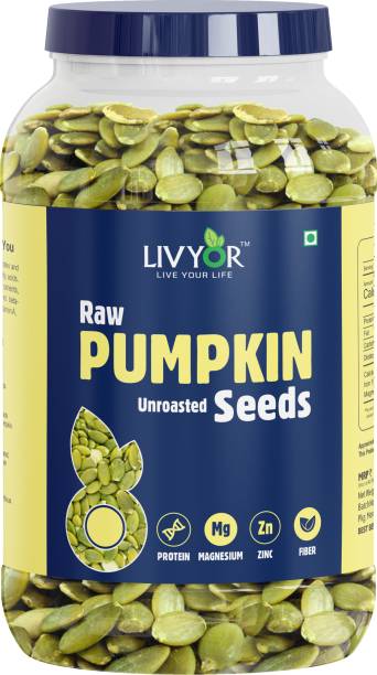 LIVYOR Raw Pumpkin Seeds for eating, Rich in Protein and Fiber Pumpkin Seeds