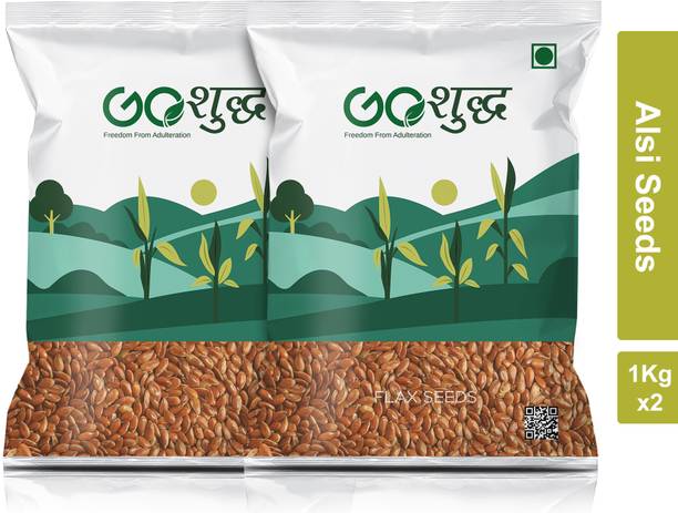 Goshudh Flax Seed 2Kg (Packing) Alsi Seed (2000 g) Brown Flax Seeds