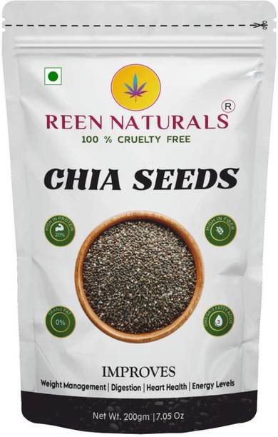 REEN NATURALS Organic Chia Seeds for Weight Loss, Digestion & Heart | Calcium Rich and Omega 3 Chia Seeds