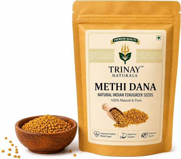Trinay Naturals Whole Methi Dana | Pure Fenugreek Seeds | Kitchen Spice Fenugreek Seeds
