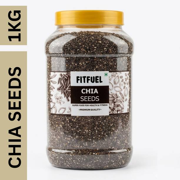 fitfuel Chia Seeds | Raw Unroasted Chia Seeds with Omega 3 and Fiber for Weight Loss Chia Seeds