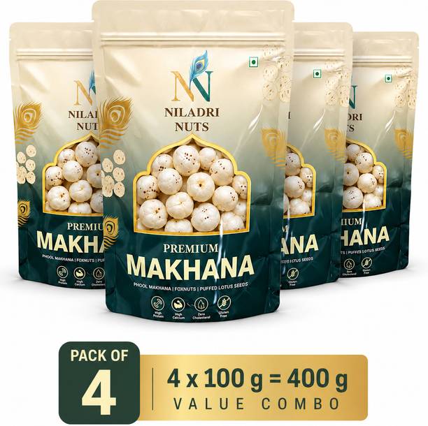 niladri nuts Premium Makhana Value pack | Foxnuts | Phool Makhana | Makhana
