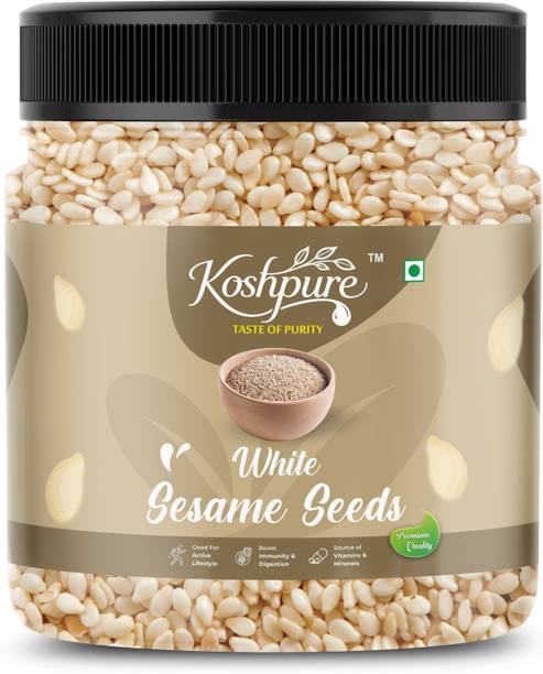 KOSHPURE White Sesame Seeds | Safed Til | White Til | Til Dana | Premium Sesame | White Sesame Seeds