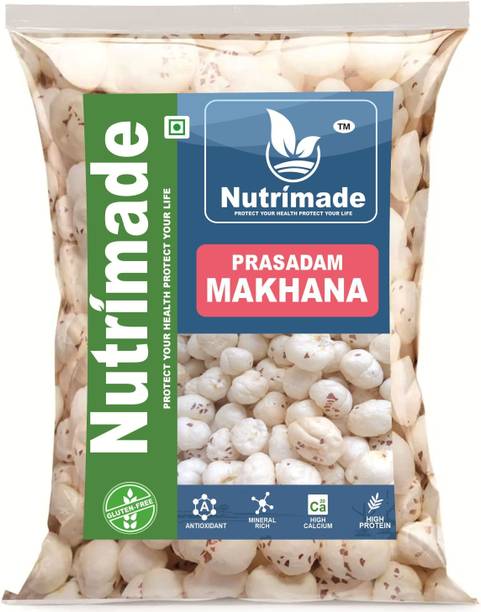 nutrimade Prasadam Makhana Natural & Crunchy|Direct from Mithila Farmers. Phool Makhana