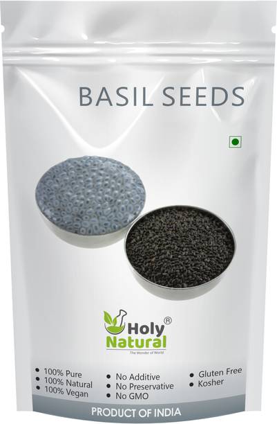 Holy Natural BASIL SEEDS - 100 GM Sweet Basil Seeds