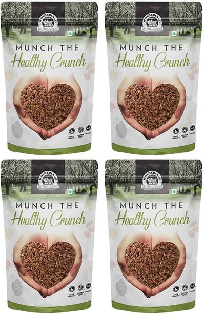 WONDERLAND Raw Flax Seeds, 1kg (Pack of 4 x 250g) Brown Flax Seeds