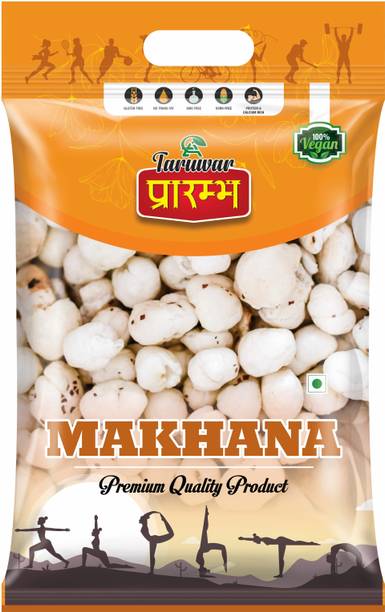 Taruwar Makhana/Foxnut/Gorgon Nut/Lotus Seed Prarambh- 5.5+ Suta Size - 250gm Lotus Seeds(Makhana)