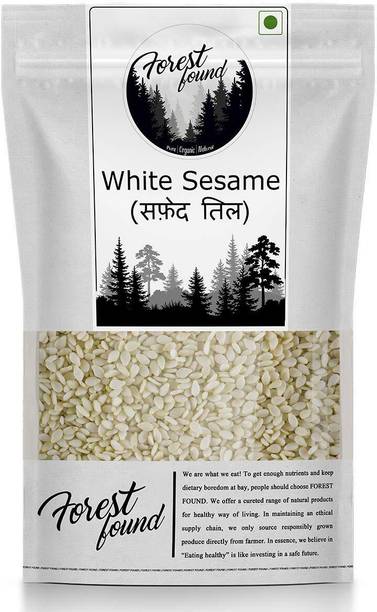 FOREST FOUND Organic White Sesame Seeds Safed Til Tal For Weight Loss 400g Sesame Seeds