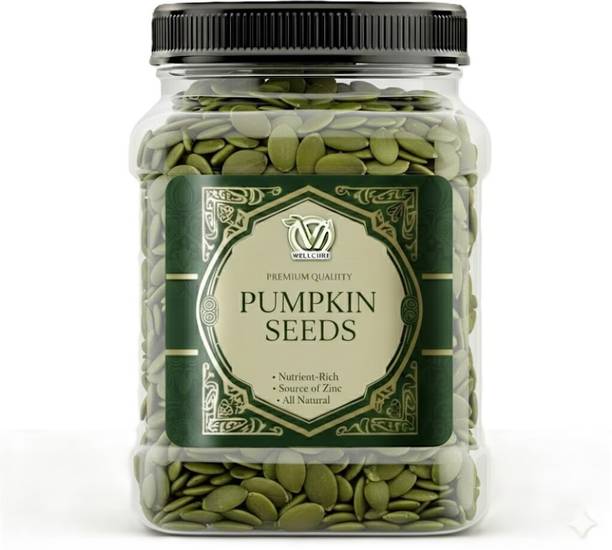 wellcure Premium Pumpkin Seeds | 100%Healthy | Rich in Protein & Fiber Pumpkin Seeds