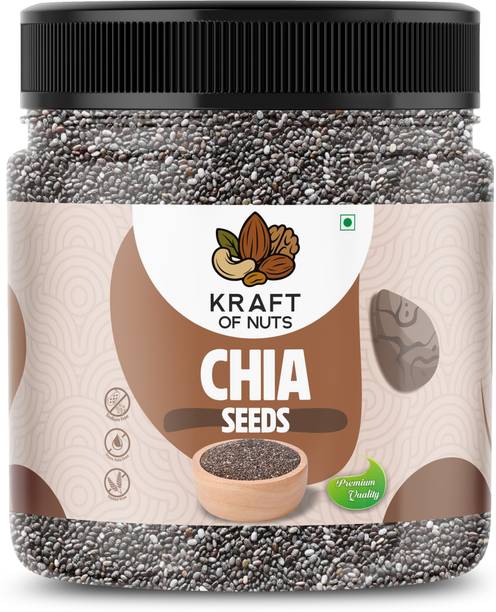 KRAFT OF NUTS Raw Chia Seeds for Weight Loss with Omega 3 ,Zinc and Fiber,Calcium Rich/Protein Chia Seeds