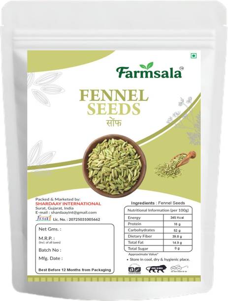 farmsala Farmsala Premium Fennel Seeds (Saunf) 200 G– Fresh, Aromatic & Naturally Grown Saunf Small