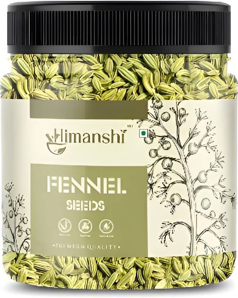 HIMANSHI Herbals Whole Natural Fennel Seeds Saunf Indian Traditional Masale- 500g Saunf Small