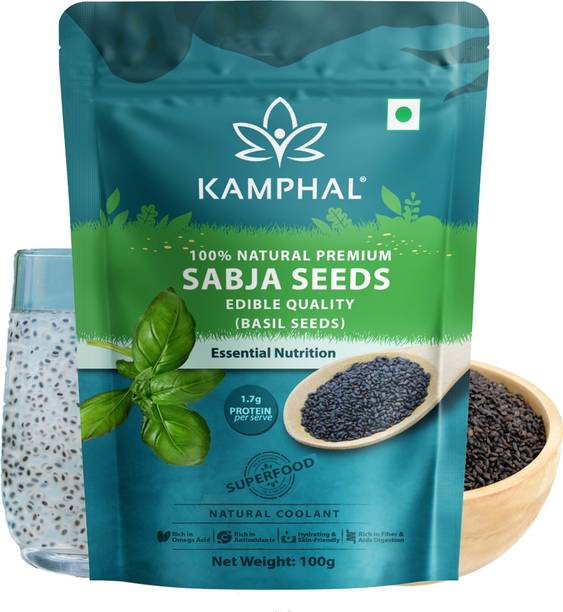 Kamphal Sabja Seeds 100gm for Weight Loss Basil Seeds
