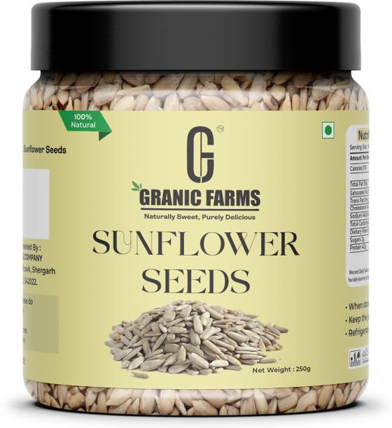 Granic Farms Premium Raw Sunflower Seeds | Rich in Protein & fiber| Sunflower Seeds
