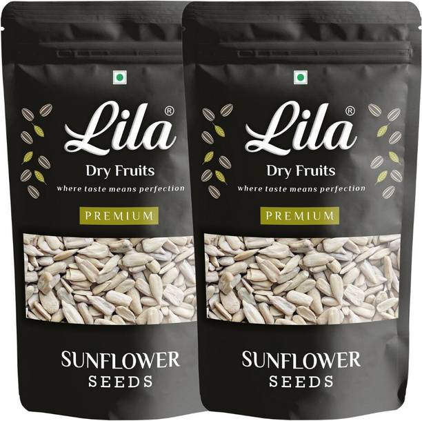 lila dry fruits Premium Raw Sunflower Seeds|Healthy Snacking|Surajmukhi Beej 500gm*2 Sunflower Seeds