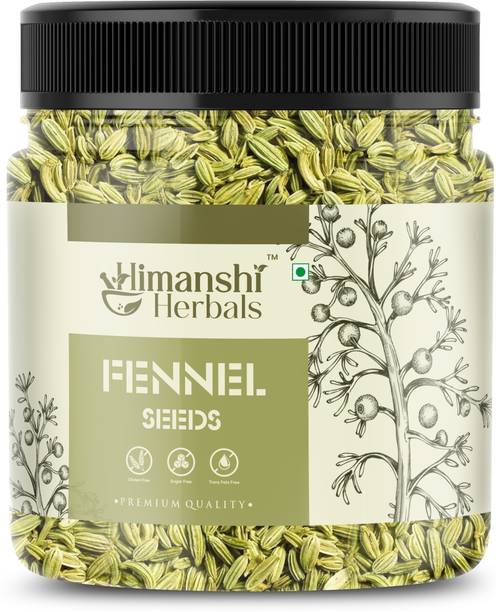 HIMANSHI Herbals Whole Natural Fennel Seeds Saunf Indian Traditional Masale- 1000g Saunf Small