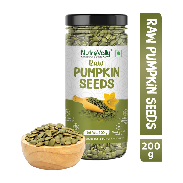 NutroVally Raw Pumpkin Seeds Loaded with Protein and Fibre Rich Superfood for Boost Immunity seed for Eating Pumpkin Seeds