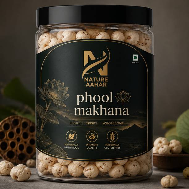 Nature Aahar Phool Makhana (Fox Nuts) Lotus Seeds | Healthy Snack | Phool Makhana Fox Nut Makhana