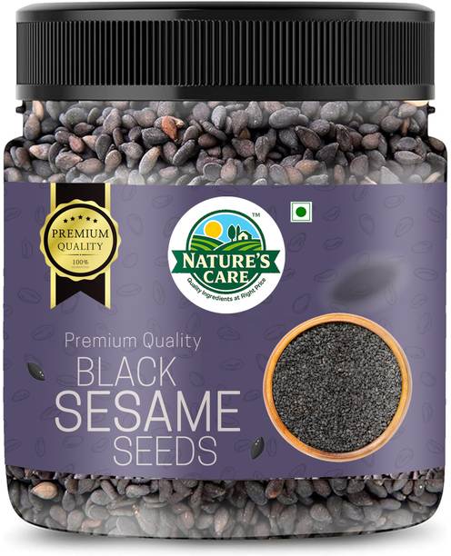 Nature's Care Premium Black Sesame Seeds | Organic, Healthy, Nutritious & Natural Superfood Black Sesame Seeds