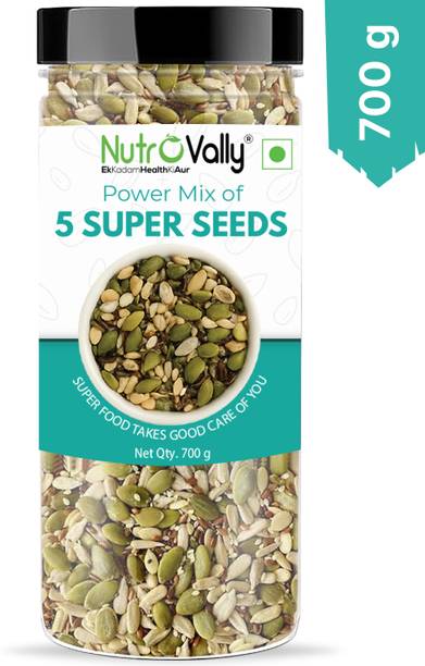 NutroVally Mix Seeds | High-Protein Jar Mix of Chia ,Sunflower, Pumpkin, Flax, Watermelon Mixed Seeds