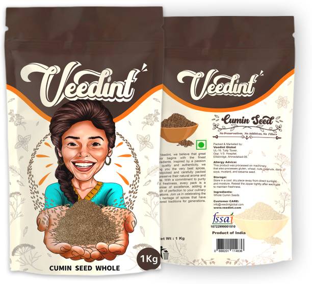 Veedint Cumin seed Whole (Jeera), Indian Origin, Natural, Cumin Seeds