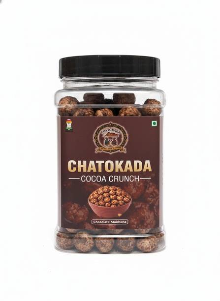 CHATOKADA Cocoa Crunch Chocolate Makhana – Crunchy Roasted Fox Nuts with Rich Cocoa Flavor Lotus Seeds(Makhana)