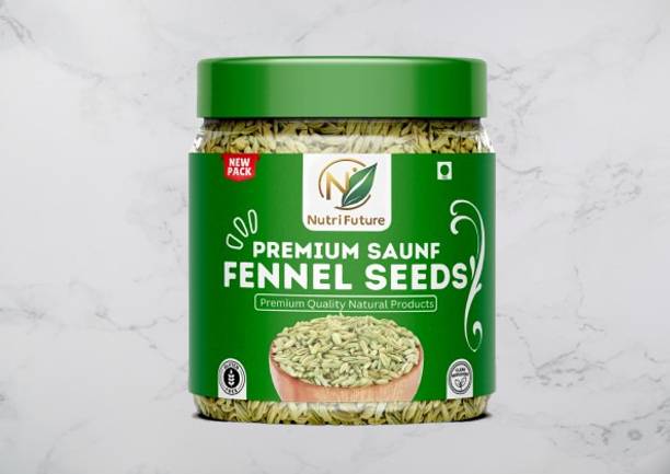 NUTRIFUTURE Sweet Fennel Seeds | Aromatic & Digestive Spice | Refreshing Flavor Saunf Small