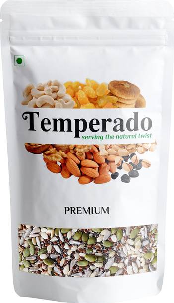 Temperado PREMIUM RAW SEEDS MIX 5 IN 1 (MIXTURE OF WATERMELON, PUMPKIN, CHIA, SUNFLOWER, FLAX SEEDS) | SUPER SEEDS| GOOD FOR WEIGHT LOSS| 1KG Pumpkin Seeds, Watermelon Seeds, Chia Seeds, Sunflower Seeds, Brown Flax Seeds