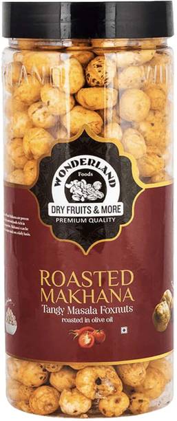 Wonderland Foods Roasted & Flavoured Tangy Masala Makhana Jar Lotus Seeds(Makhana)