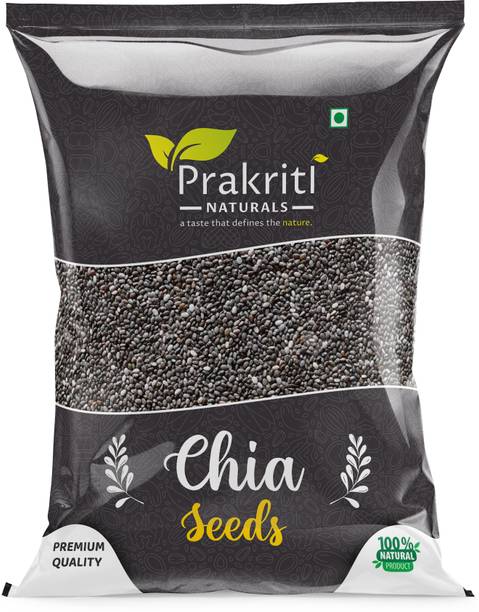 Prakriti Naturals Raw Chia Seeds for Weight Loss with Omega 3 , & Fiber, Calcium Rich Chia Seeds