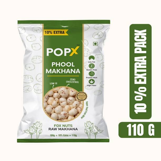 POPX Premium Phool Makhana, Regular Lotus Seeds Pop/Gorgon Nut Puffed Kernels Lotus Seeds(Makhana)