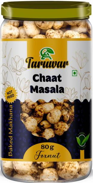 Taruwar Makhana/Foxnut/Gorgon Nut/Lotus Seed Roasted Chaat Masala Flavored- 80gm Lotus Seeds(Makhana)