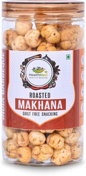 HealthNest Roasted Makhana Indian BBQ, Roasted Foxnut Healthy Snack | Healthy Snacking Lotus Seeds(Makhana)