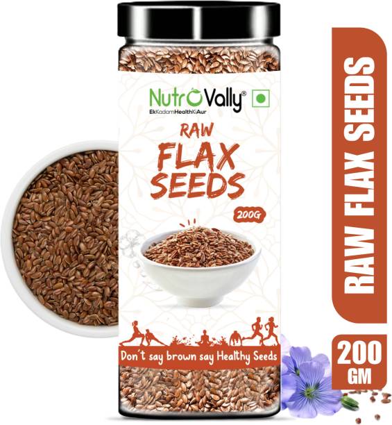 NutroVally Raw Alsi Seeds for weight Loss|Loaded Omega3 & FibreRich food for HealthyHeart Brown Flax Seeds