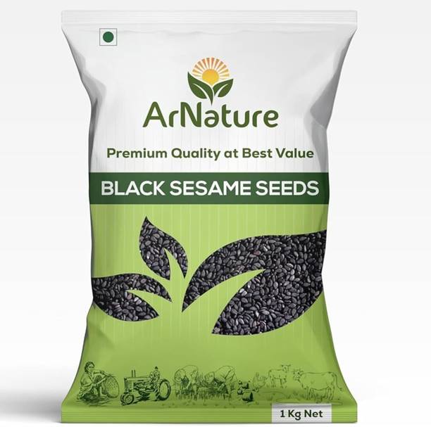 ARNATURE ArNature Raw Black Sesame Seeds | Natural & Unpolished Black kale Til Sesame Seeds