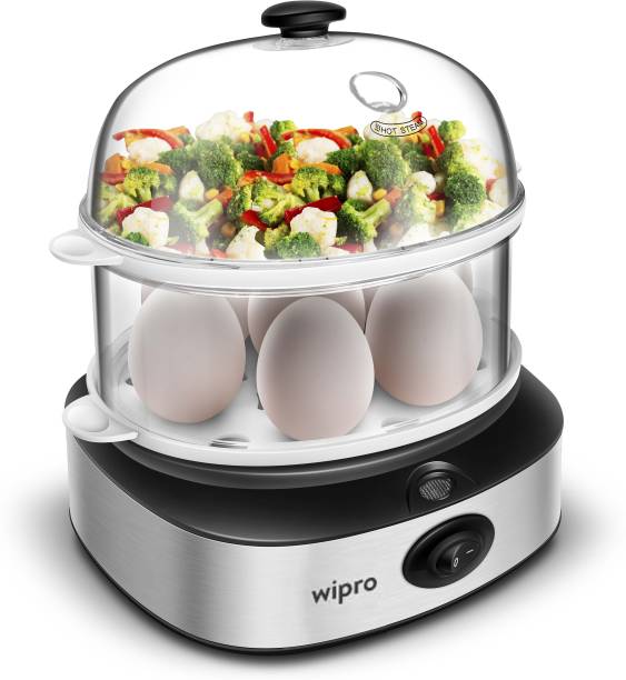 Wipro 4 in 1 Electric Multi Cooker-Steamer,Poacher,Cook & Egg Boiler 360W Auto Cut off ?VB021140 Egg Cooker