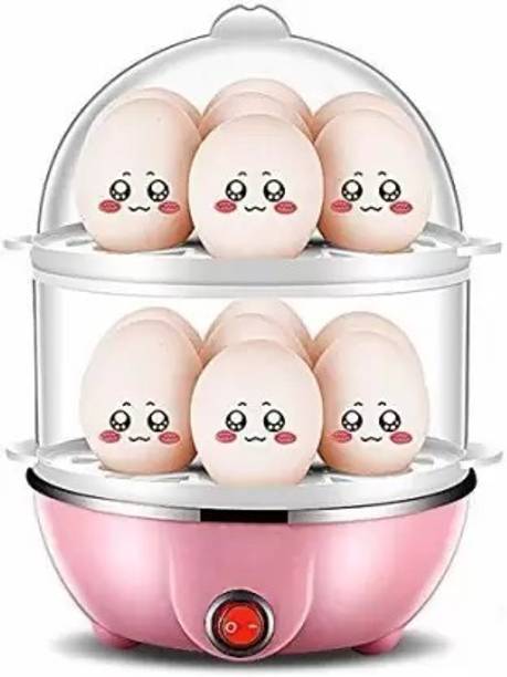 Aubade Electric Egg Boiler/Cooker Machine - Automatic Shut Off 14 Egg Egg Boiler Poacher Automatic Off Steaming, Cooking, Boiling Double Layer 14 Egg Cooker