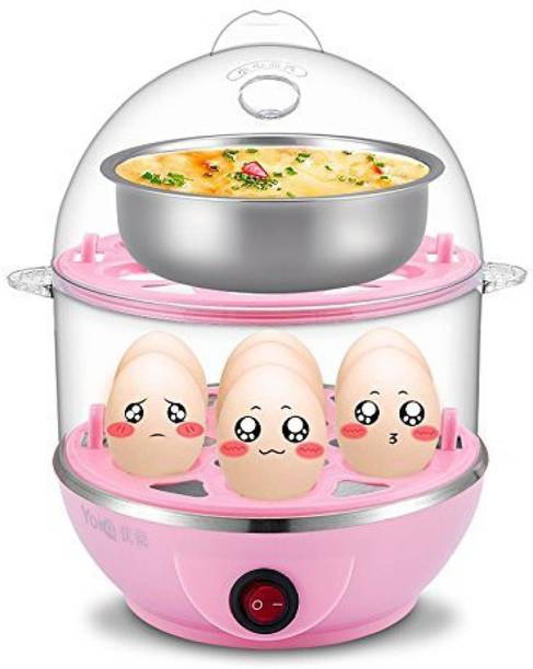 Golden Bucket egg boiler Electric Boiler Poacher Egg Cooker Egg Cooker (Pink,14 Eggs) Egg Cooker