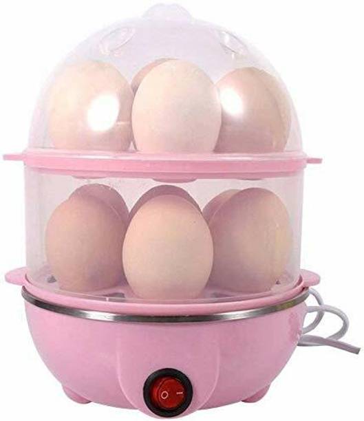 YOGI SELLING Double Layer Egg Boiler Electric Automatic Off 14 Egg Poacher for Steaming, Cooking, Boiling and Frying Double Layer Electric Egg Boiler, Cooker, Poacher and Milk Boiler Egg Cooker