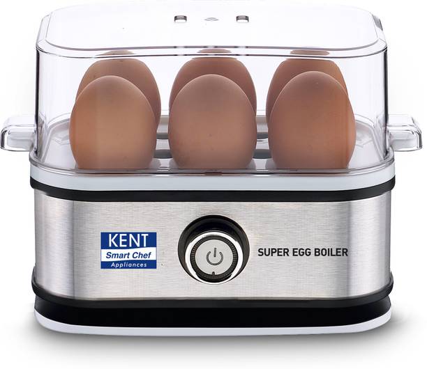 KENT Super Egg Boiler, Stainless Steel Body & Heating Plate Automatic Turn-Off 116069 Egg Cooker