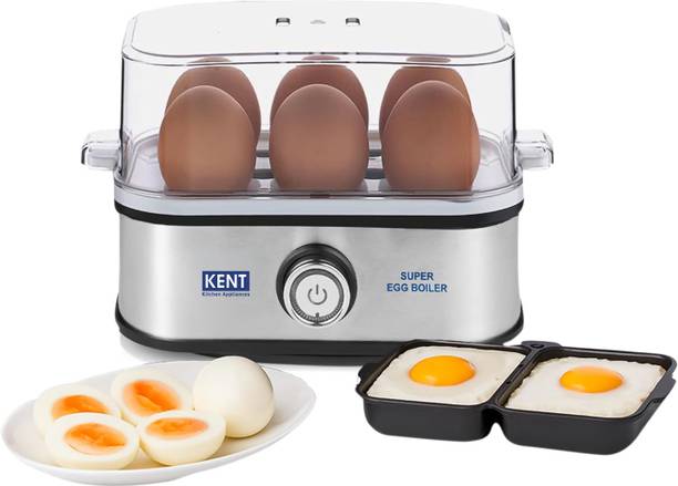 KENT Super Egg Boiler, Stainless Steel Body & Heating Plate Automatic Turn-Off 116069 Egg Cooker