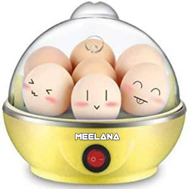 meelana Egg Boiler electric Automatic Off 7 Egg Poacher for Steaming, Cooking Also Boiling and Frying Egg Cooker